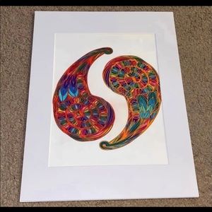 Rainbow Ying & Ya g Matte Framed Picture